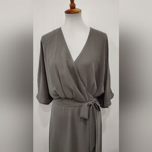 STANDARDS & PRACTICES MAXI WRAP DRESS